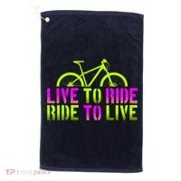 Live To Ride Ride To Live Bike Golf Towel thumb 0