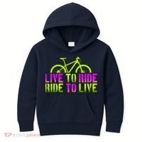 Live To Ride Ride To Live Bike Kids Hoodie thumb 0