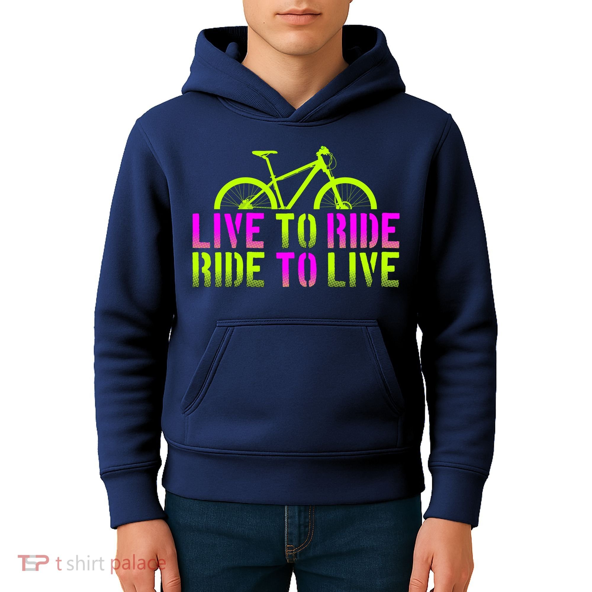 Live To Ride Ride To Live Bike Kids Hoodie