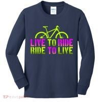 Live To Ride Ride To Live Bike Kids Long Sleeve Shirt thumb 0