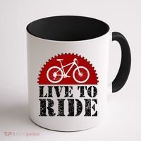 Live To Ride Biking Coffee Mug thumb 1