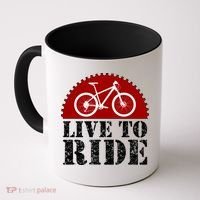 Live To Ride Biking Coffee Mug thumb 0