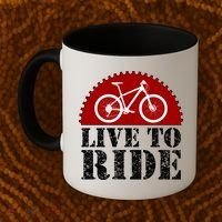 Live To Ride Biking Coffee Mug thumb 2