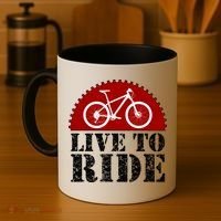 Live To Ride Biking Coffee Mug thumb 4