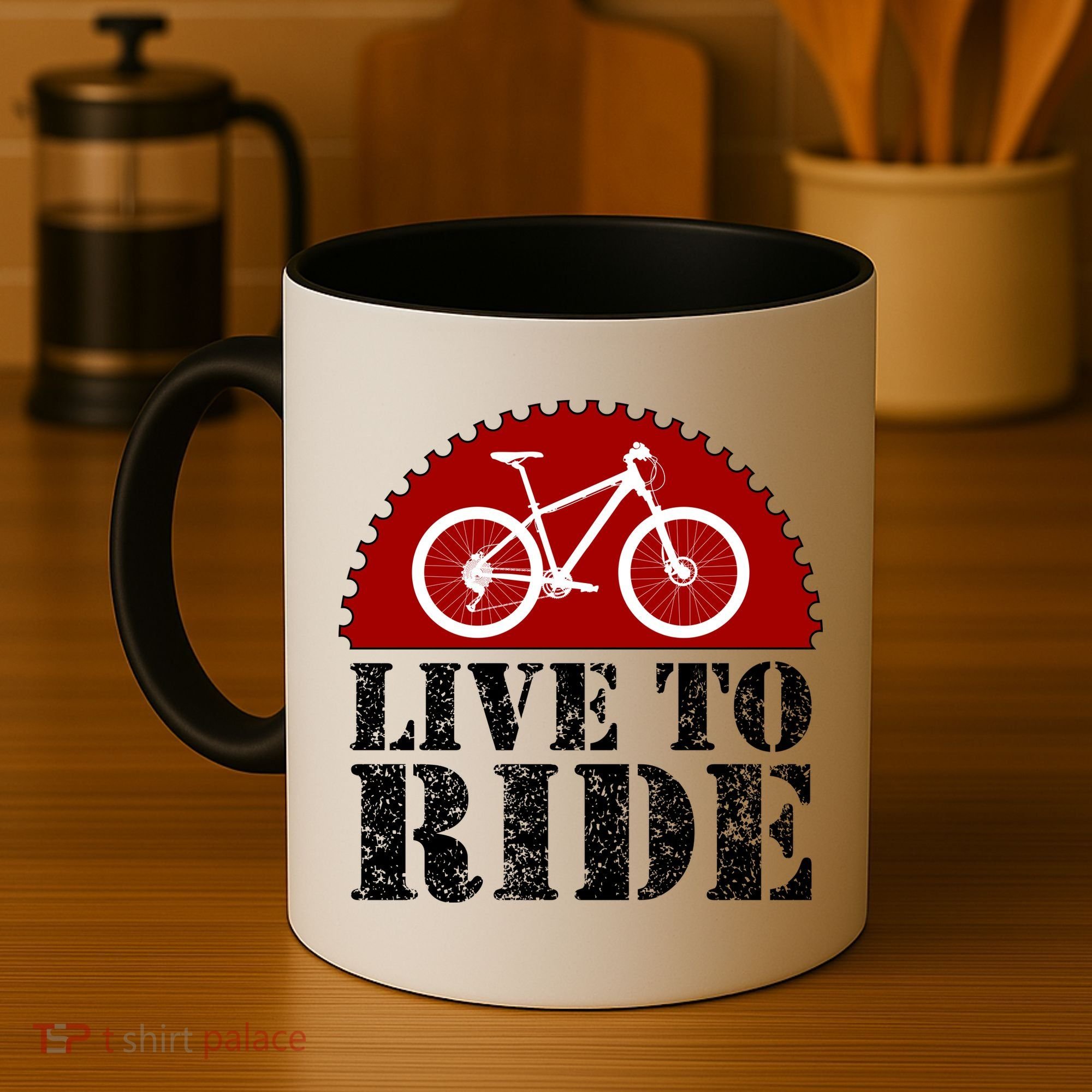 Live To Ride Biking Coffee Mug