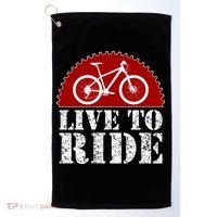 Live To Ride Biking Golf Towel thumb 0