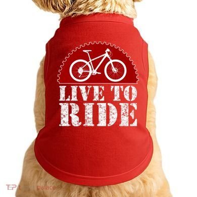 Live To Ride Biking Doggie Tank
