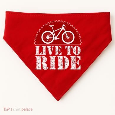 Live To Ride Biking USA-Made Doggie Bandana