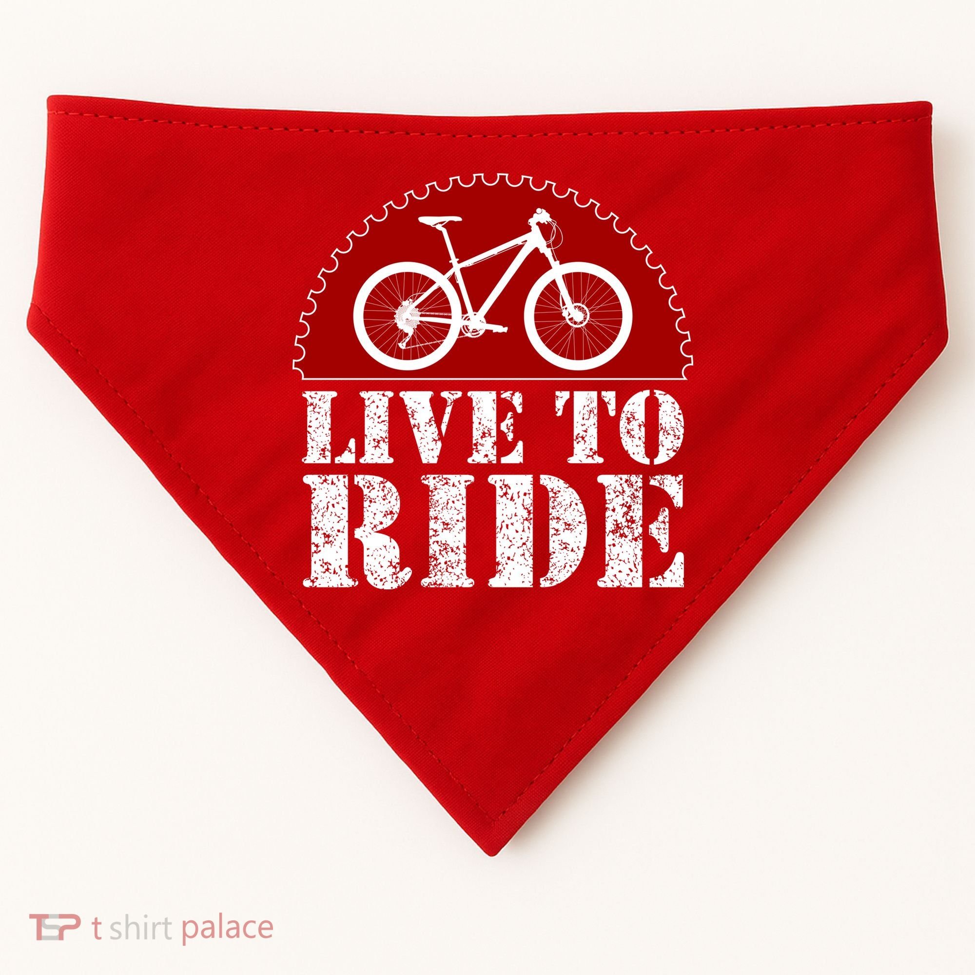 Live To Ride Biking USA-Made Doggie Bandana