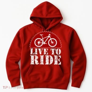 Live To Ride Biking Hoodie