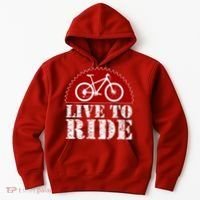 Live To Ride Biking Hoodie thumb 0