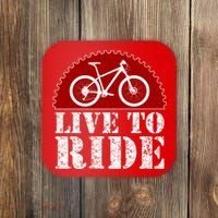 Live To Ride Biking Coaster thumb 0