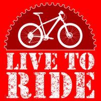 Live To Ride Biking Mousepad thumb 1