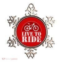 Live To Ride Biking Ornament thumb 0