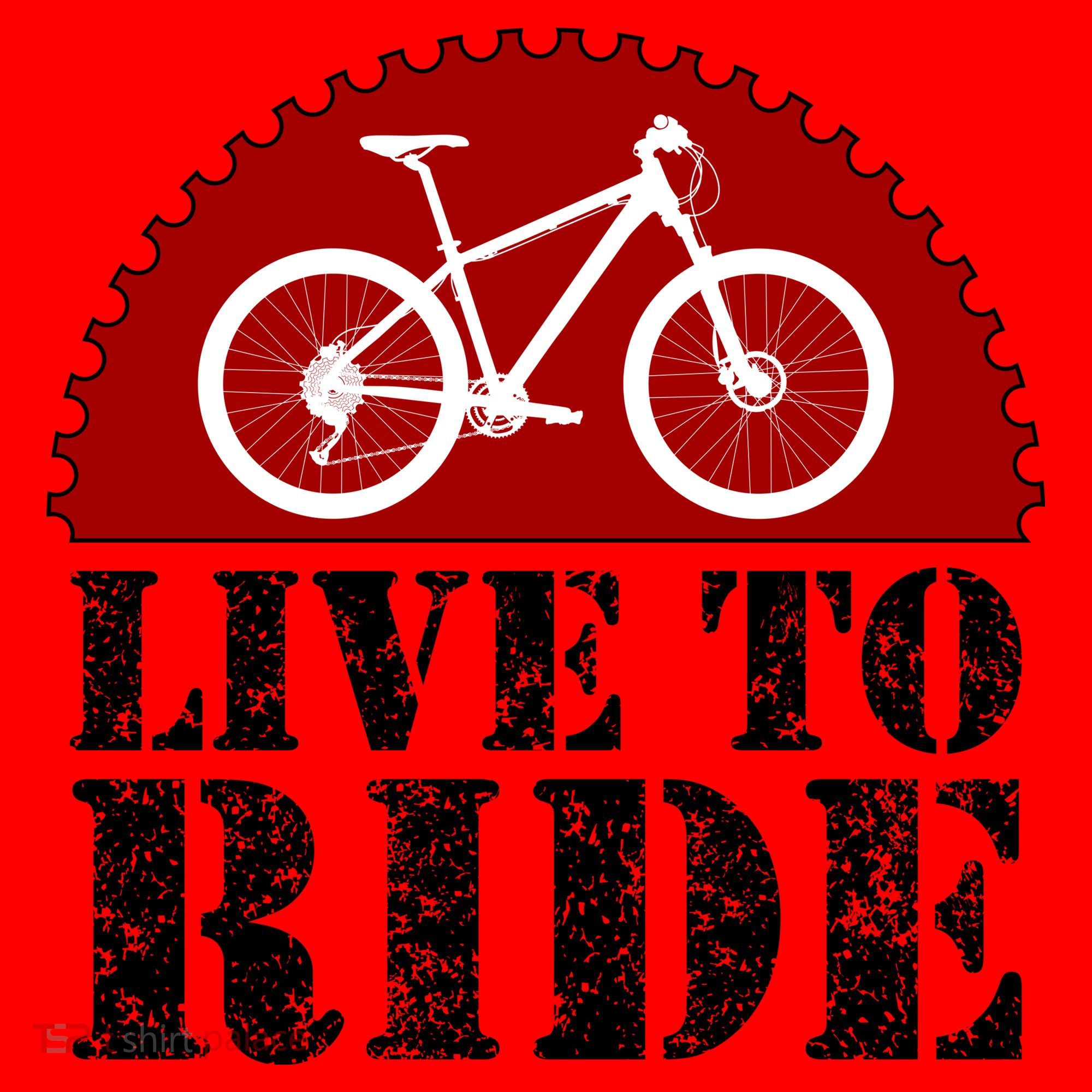 Live To Ride Biking Santa Hat