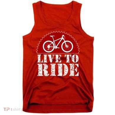 Live To Ride Biking Tank Top
