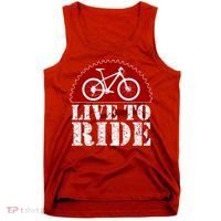 Live To Ride Biking Tank Top thumb 0