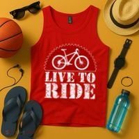 Live To Ride Biking Tank Top thumb 4