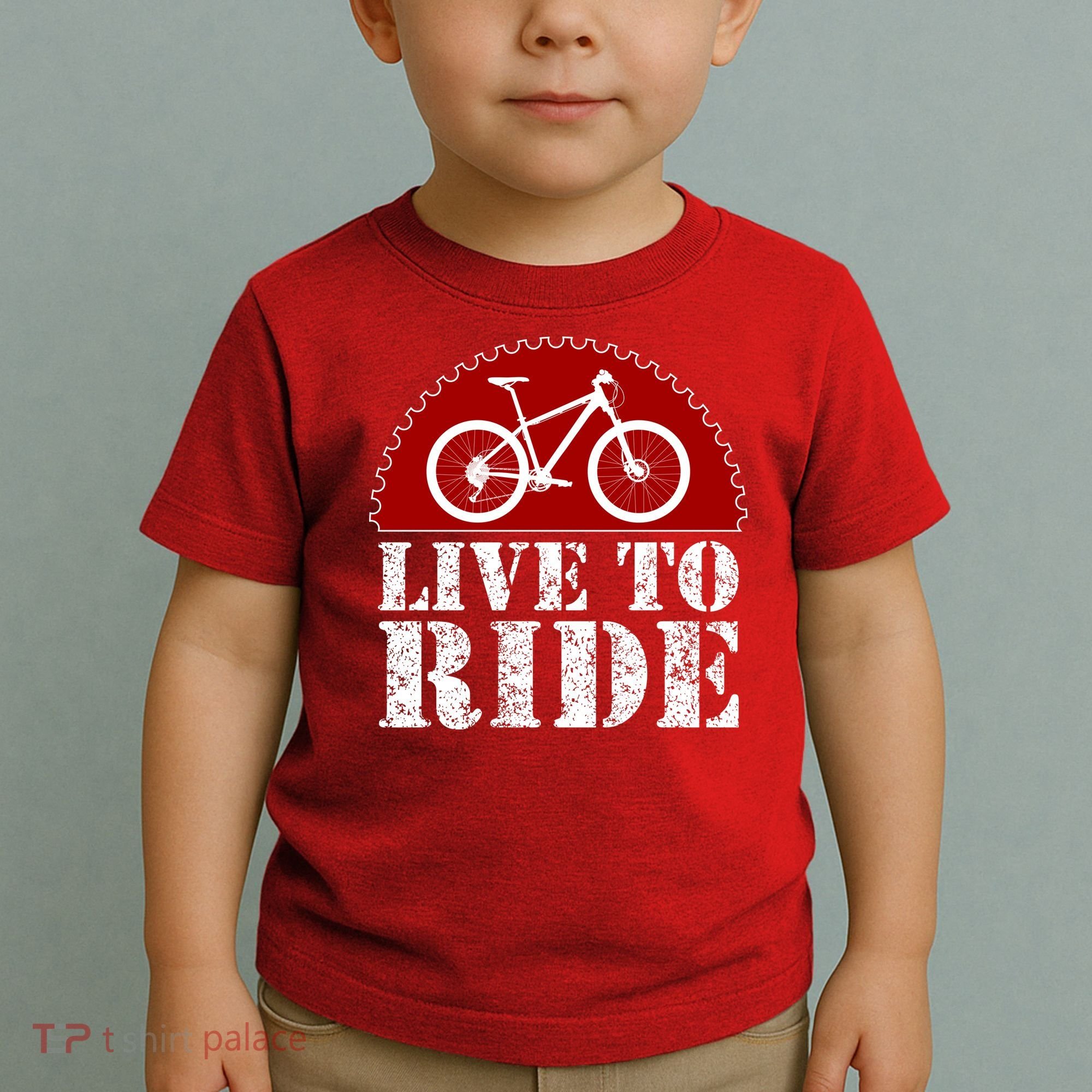 Live To Ride Biking Toddler T-Shirt
