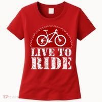 Live To Ride Biking Women's T-Shirt thumb 0