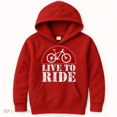 Live To Ride Biking Kids Hoodie