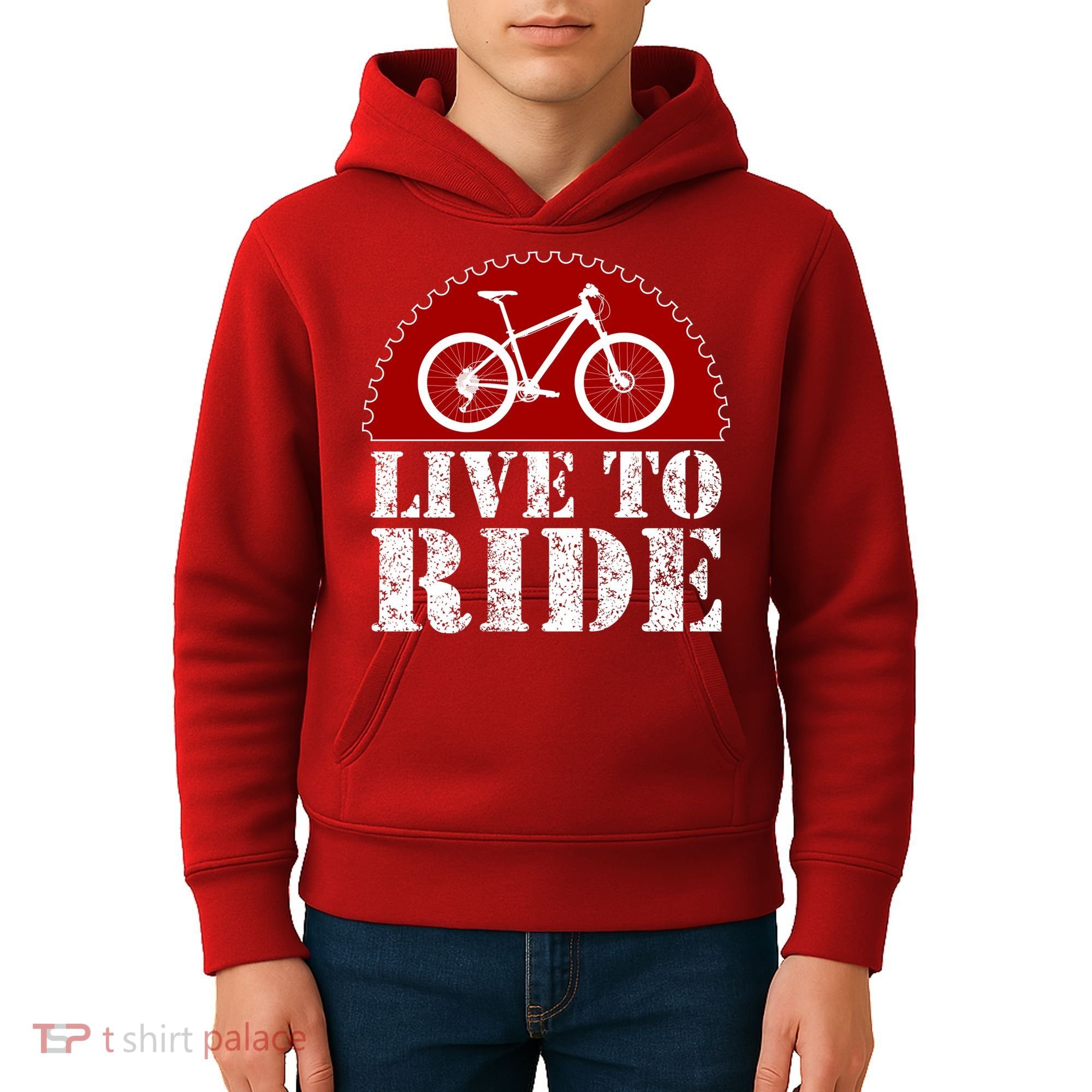 Live To Ride Biking Kids Hoodie