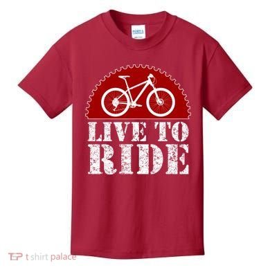 Live To Ride Biking Kids T-Shirt