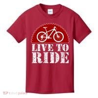 Live To Ride Biking Kids T-Shirt thumb 0