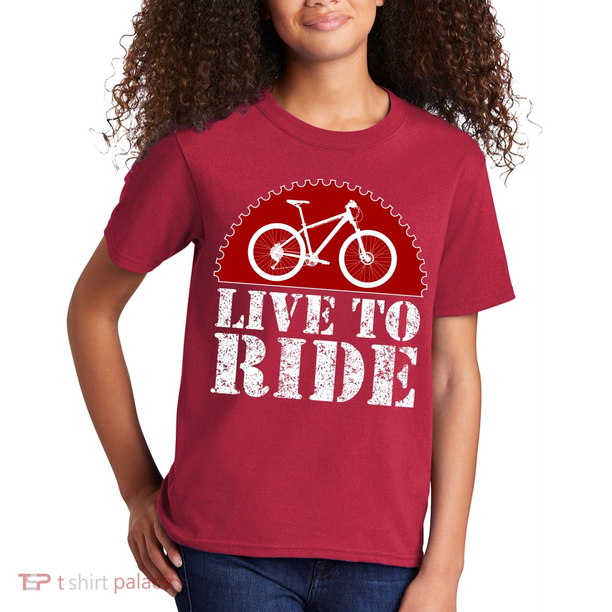 Live To Ride Biking Kids T-Shirt