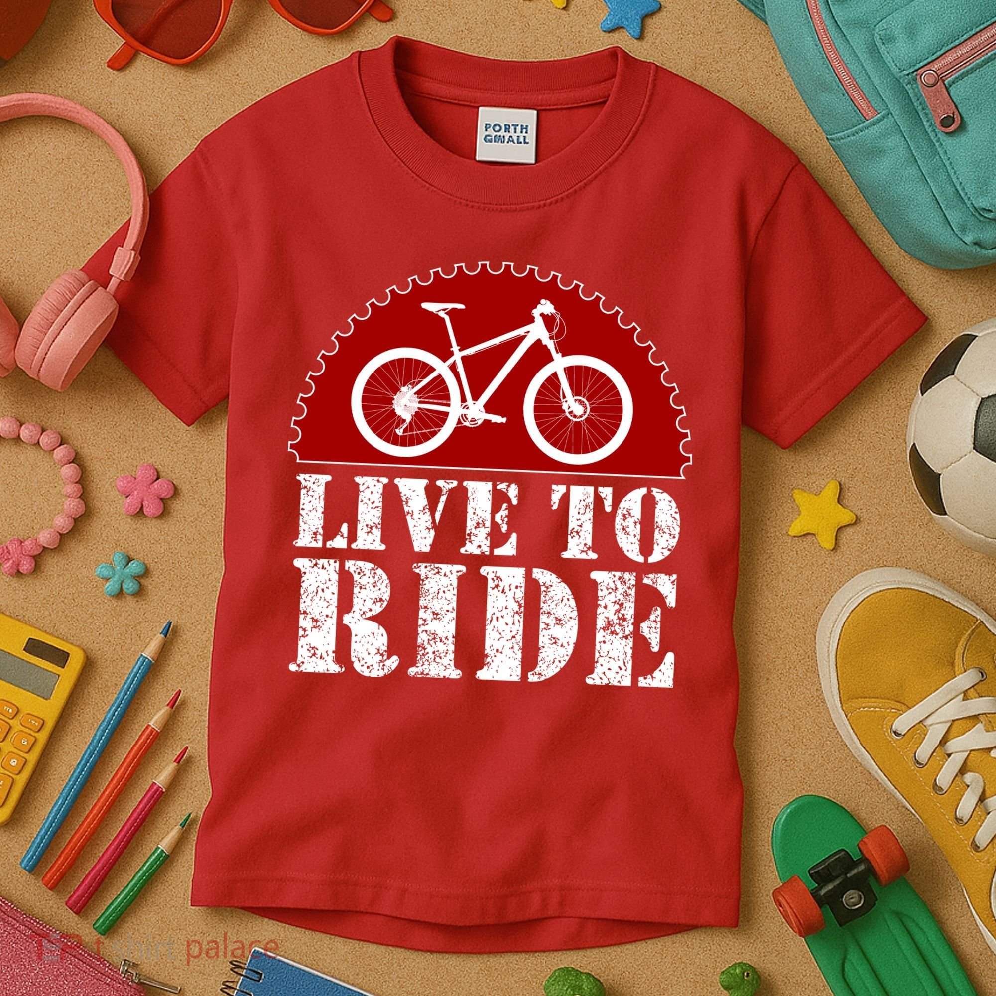 Live To Ride Biking Kids T-Shirt