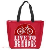 Live To Ride Biking Tote Bag thumb 0