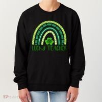 Lucky Teacher Rainbow St Patricks Day Women's Sweatshirt thumb 0