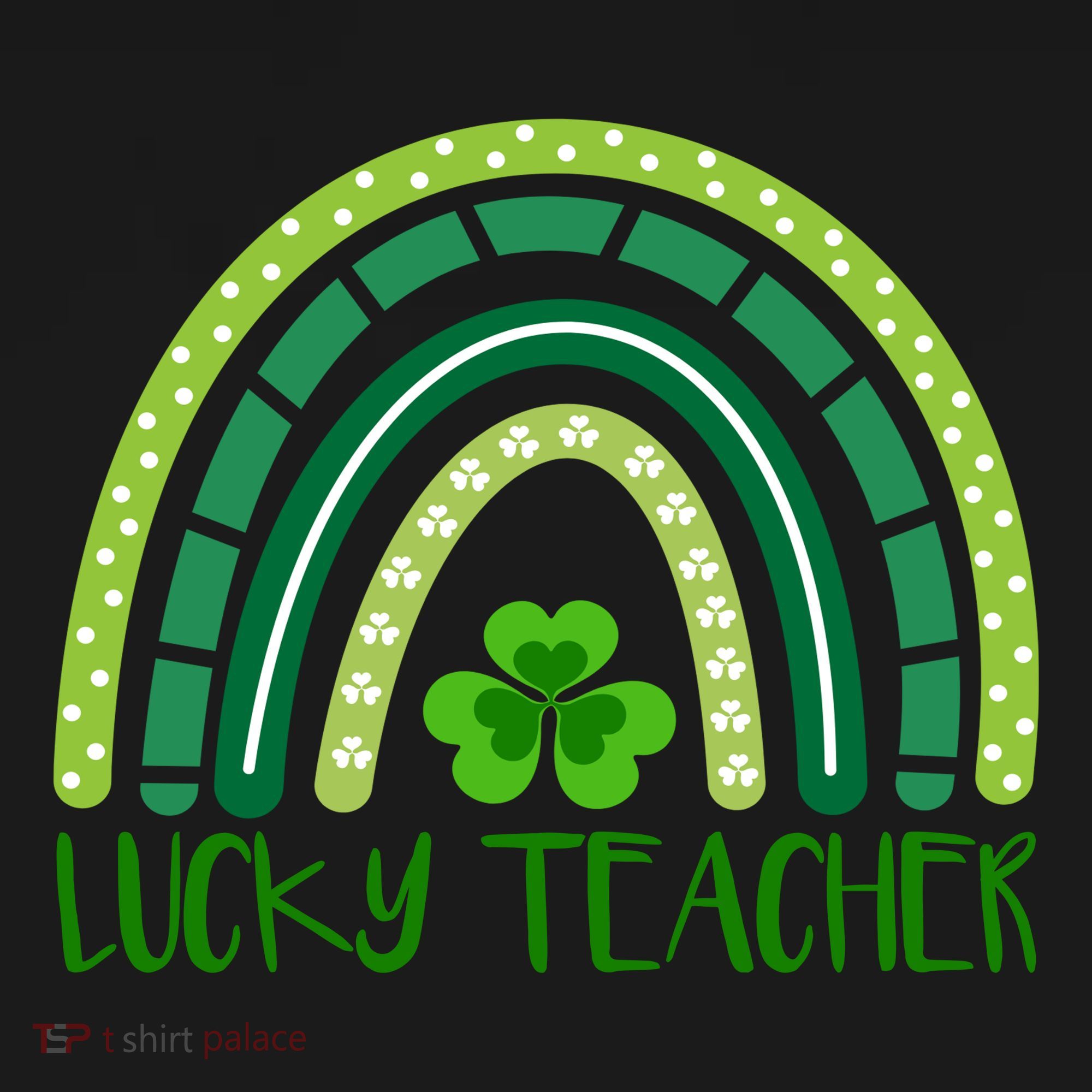 Lucky Teacher Rainbow St Patricks Day Tote Bag