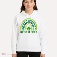 Lucky Teacher Rainbow St Patricks Day Hoodie thumb 5