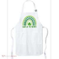 Lucky Teacher Rainbow St Patricks Day Apron thumb 0