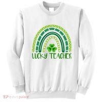 Lucky Teacher Rainbow St Patricks Day Sweatshirt thumb 0
