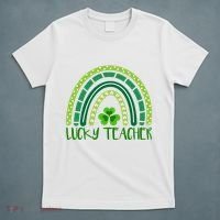 Lucky Teacher Rainbow St Patricks Day T-Shirt thumb 5