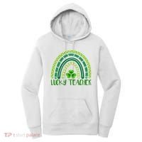 Lucky Teacher Rainbow St Patricks Day Women's Hoodie thumb 0