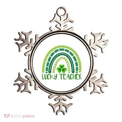 Lucky Teacher Rainbow St Patricks Day Ornament