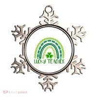 Lucky Teacher Rainbow St Patricks Day Ornament thumb 0