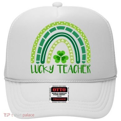 Lucky Teacher Rainbow St Patricks Day Hat