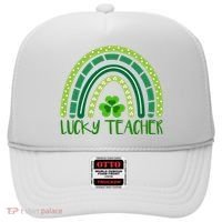 Lucky Teacher Rainbow St Patricks Day Hat thumb 0