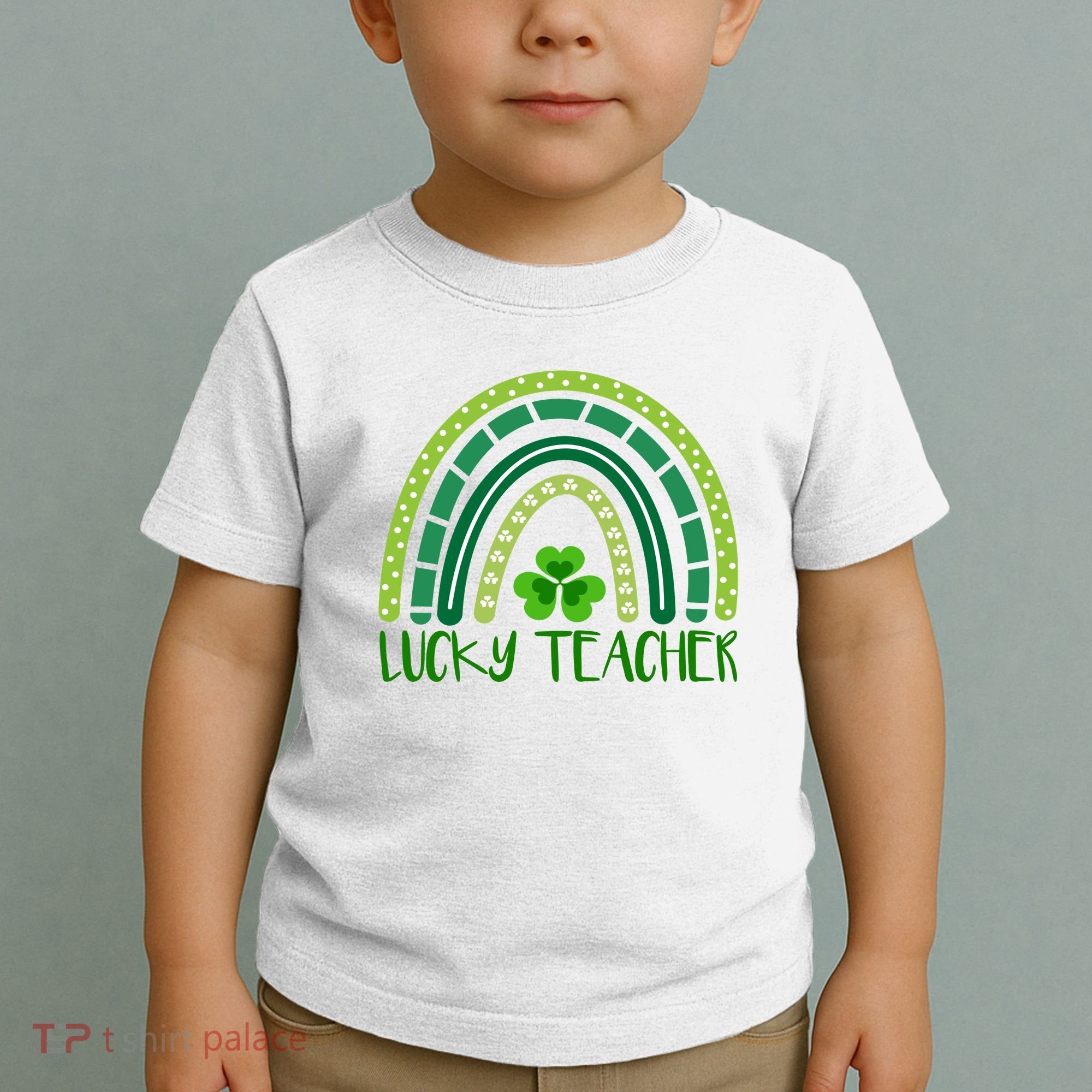 Lucky Teacher Rainbow St Patricks Day Toddler T-Shirt