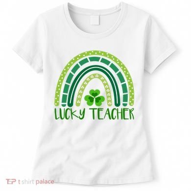 Lucky Teacher Rainbow St Patricks Day Women's T-Shirt