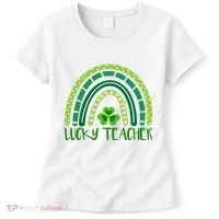 Lucky Teacher Rainbow St Patricks Day Women's T-Shirt thumb 0