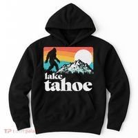 Lake Tahoe Retro Bigfoot Mountains Hoodie thumb 0