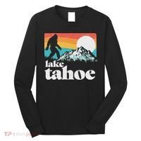 Lake Tahoe Retro Bigfoot Mountains Long Sleeve Shirt thumb 0