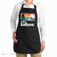 Lake Tahoe Retro Bigfoot Mountains Apron thumb 2