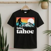 Lake Tahoe Retro Bigfoot Mountains T-Shirt thumb 2