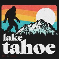 Lake Tahoe Retro Bigfoot Mountains Polo thumb 3